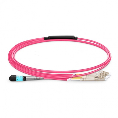MTP(F)-4*LC/UPC Dual Fiber10G MM OM4 Branch Patch Cord 1m 8core