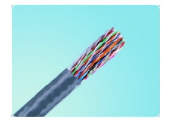 PE Jacket CAT5 FTP Cable 50 Pairs 17.4mm Foiled Twisted Pair Cable